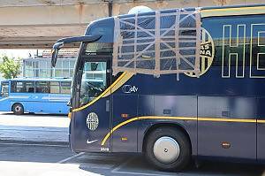 Le bus de l’Hellas Vérone pris pour cible à Rome