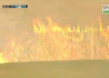 Coupe de Bulgarie : Spectaculaire incendie en tribunes