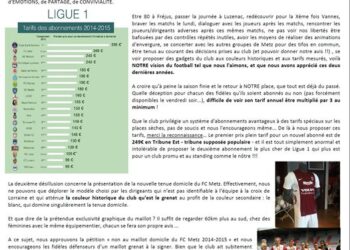 Les supporters du FC Metz s’indignent du prix des abonnements