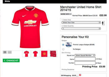 Quand Manchester United vend un maillot à 27 euros
