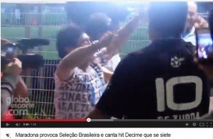 Maradona chambre les Brésiliens