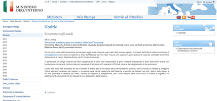 Les tifosi de l’Atalanta privés de déplacement