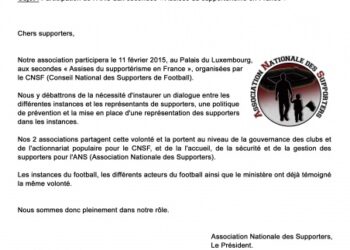 L’ANS participe aux Assises du supporterisme