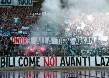 « Honneur au tigre Arkan », l’une des banderoles polémiques des Laziali