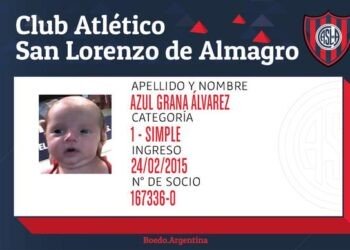 Il baptise sa fille « Azul Grana » en hommage à San Lorenzo
