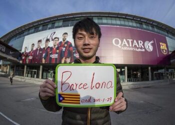 De la Chine au Camp Nou en auto-stop pour voir le Barça
