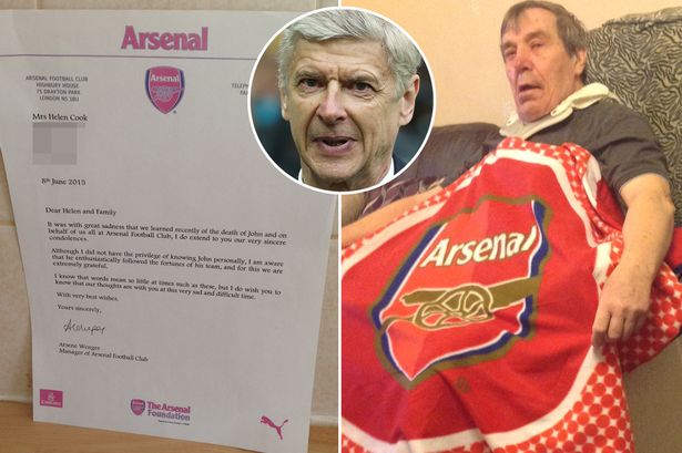 Wenger envoie une lettre de condoléances après le décès d&rsquo;un fan
