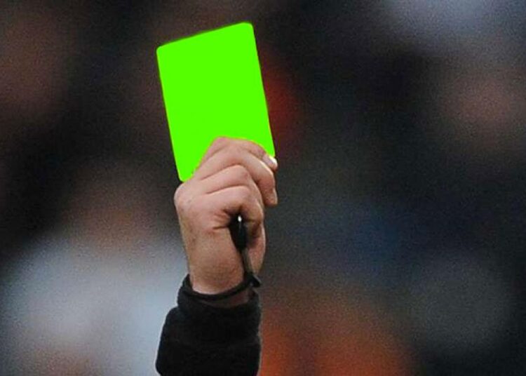 Le carton vert entre en vigueur en Serie B