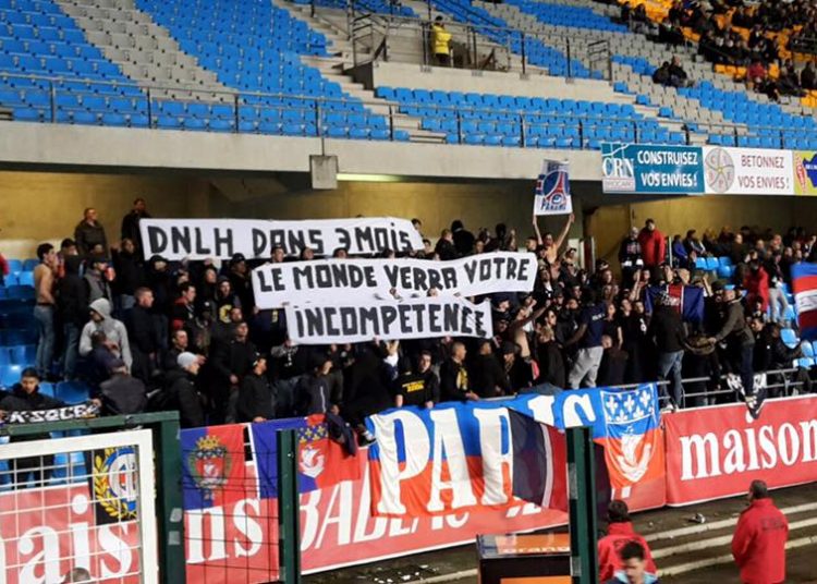 Le collectif Ultras Paris présent à Troyes-Angers !