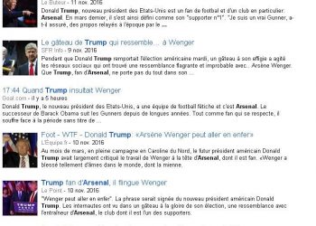 Non, Donald Trump n’est pas un fan d’Arsenal