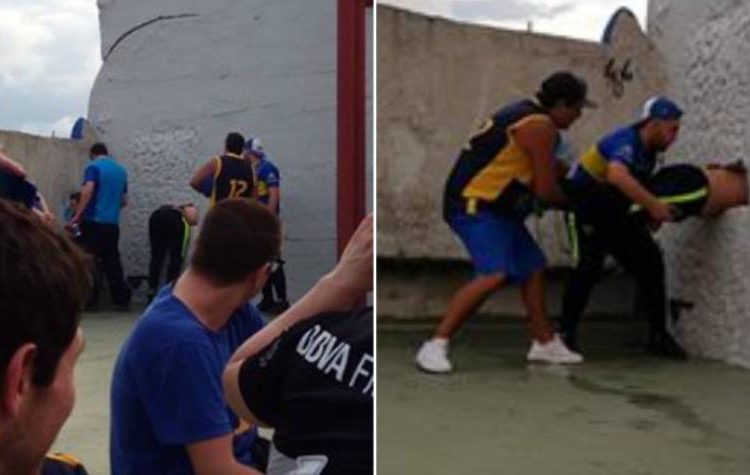 Boca Juniors : un supporter se coince dans un mur en changeant de tribune