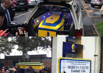 Les supporters de Modène organisent les funérailles de leur club