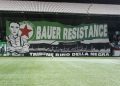 Bâche des Red Star fans, tribune Rino Della Negra