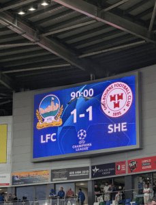 Score final du match, scellant l'avenir des deux équipes.